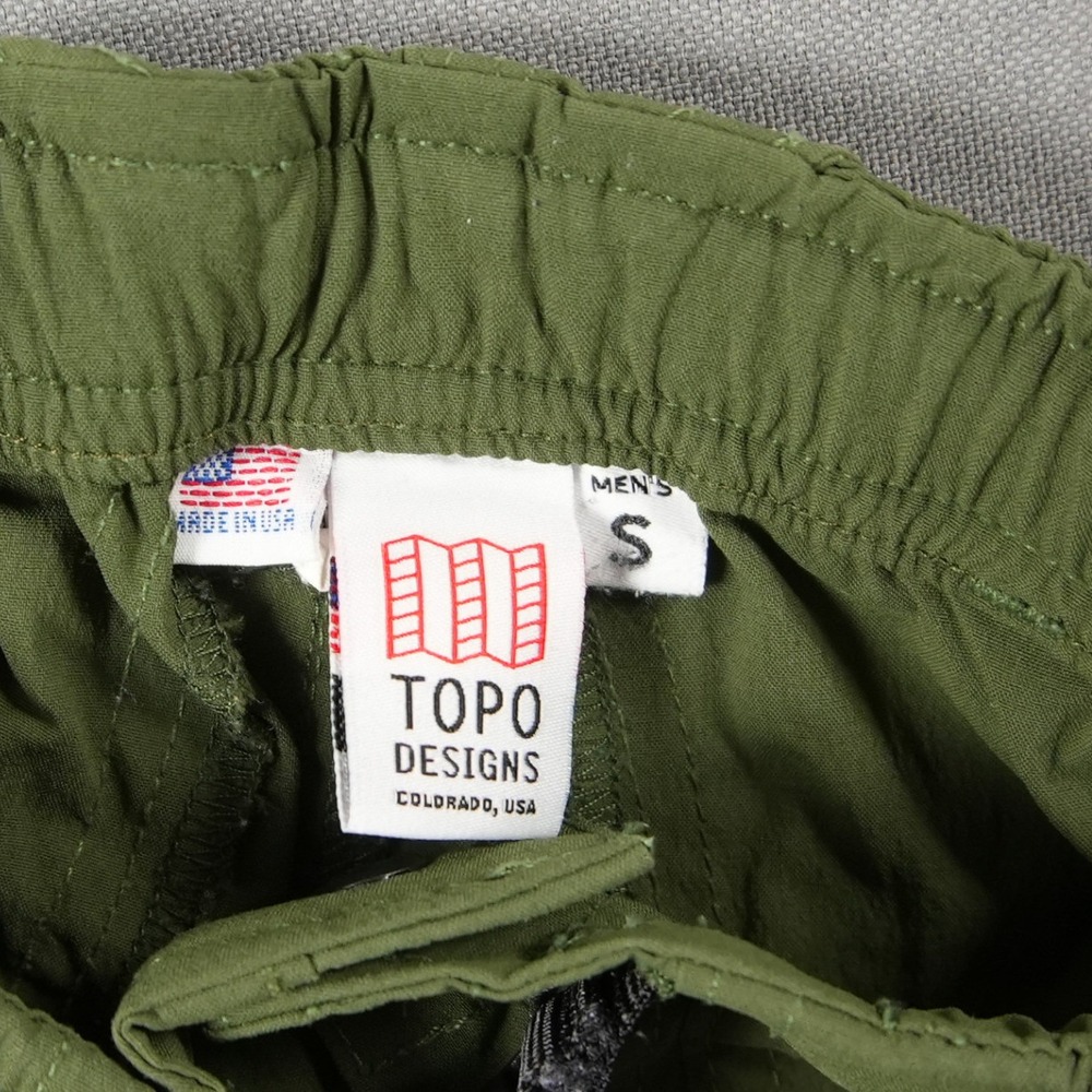Topo Designs USA Nylon Straight Leg Tech Elastic Pant Mens 25x30 Belt Adjustable - Picture 10 of 14
